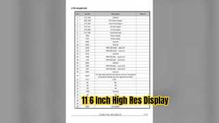 11 6 インチ IPS TFT ディスプレイ モジュール 140x1920 MIPI インターフェイス