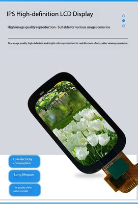 1.45 Inch IPS TFT Color Display Module with TP 172(RGB)x320 Resolution MCU Interface ST7789V3 All View 470nits 2LEDS