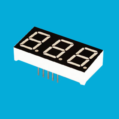 0.4 インチの電子ペーパー LED ディスプレイ白い 3 桁 7 セグメント