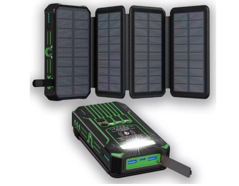 20,000mAh, 22.5Wの急速充電,折りたたむ太陽光パネル,LED照明,磁気充電
