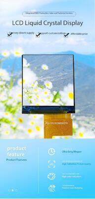1.3インチ 高明るさ 800nits IPS TFT LCD スクリーン 128 ((RGB) x128 解像度とMCU インターフェース